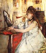 Berthe Morisot Young Woman Powdering Herself Germany oil painting artist